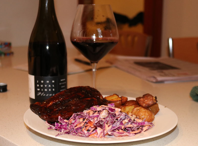 Pork ribs and John Duval Plexus GSM 2017